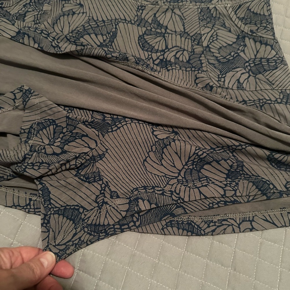 Fresh Produce Blue and Gray Mini Skort - Picture 7 of 11
